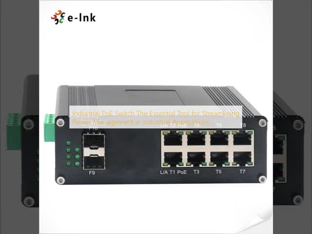 गति डेटा ट्रांसफर और पावर ओवर ईथरनेट के लिए 1 पोर्ट 100/1000BASE-X SFP औद्योगिक PoE स्विच