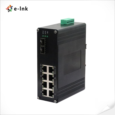 औद्योगिक 8-पोर्ट 10/100/1000M/2.5G 802.3at PoE + 2-पोर्ट 1.25G/2.5G/10G SFP+ ईथरनेट स्विच