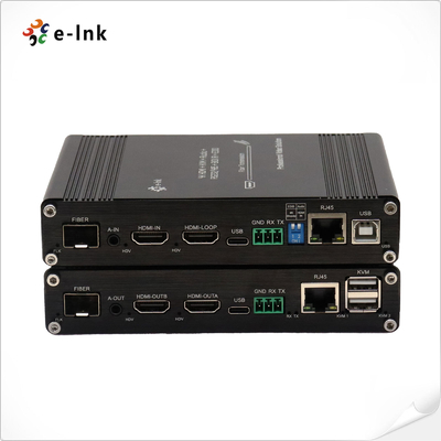 मल्टी-फंक्शनल 4K 60Hz HDMI KVM फाइबर एक्सटेंडर