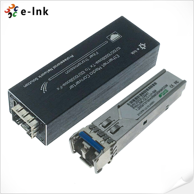 माइक्रो मिनी 10/100/1000BASE-T से 100/1000BASE-X SFP मीडिया कन्वर्टर