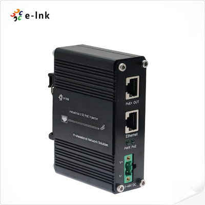12~48V DC पावर इनपुट इंडस्ट्रियल 2.5G PoE+ इंजेक्टर