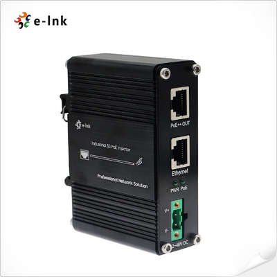 12~48V DC पावर इनपुट इंडस्ट्रियल 5G 60W PoE इंजेक्टर