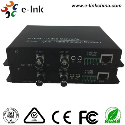SD/HD/3G-SDI + RS485/RS422/RS232 डेटा + 10/100M ईथरनेट फाइबर कनवर्टर पर
