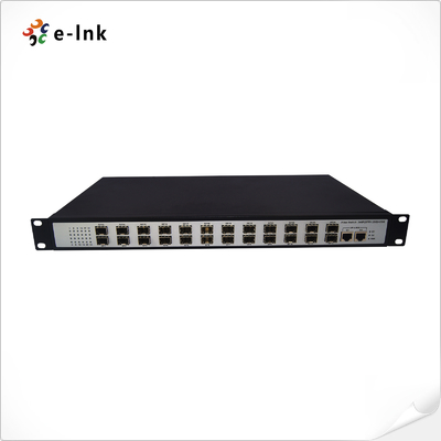 गैर प्रबंधित 24-पोर्ट 100Base-FX SFP + 2-10/100/1000-TX स्विच