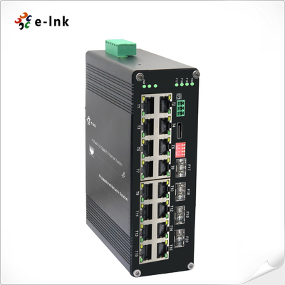 औद्योगिक L2+ 16-पोर्ट 10/100/1000T 802.3at PoE + 4-पोर्ट 1000X SFP प्रबंधित ईथरनेट स्विच