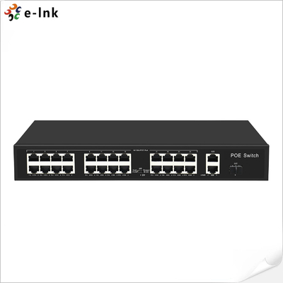 16*10/100M PoE + 2*10/100/1000M Uplink RJ45 + 1*1000M Uplink SFP ईथरनेट स्विच