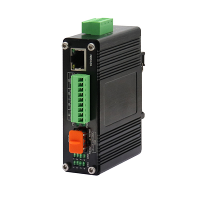 1Ch RS232/RS485/RS422 के साथ मिनी इंडस्ट्रियल 10/100Base-T से 100Base-X SFP फाइबर ईथरनेट मीडिया कन्वर्टर