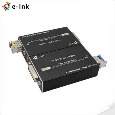 स्टीरियो ऑडियो के साथ मिनी 4K डीवीआई फाइबर ऑप्टिक एक्सटेंडर