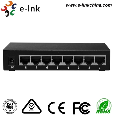 अव्यवस्थित 8 पोर्ट 10/100/1000Mbps ईथरनेट स्विच
