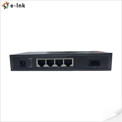 4-पोर्ट 10/100/1000BASE-T + 1-पोर्ट 1000BASE-FX SFP ईथरनेट स्विच