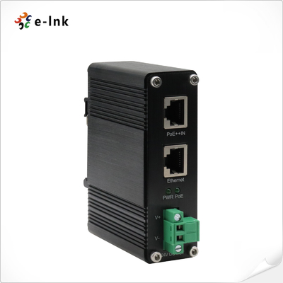 औद्योगिक 10/100/1000Mbps 802.3bt PoE++ स्प्लिटर आउटपुट वोल्टेज 24VDC