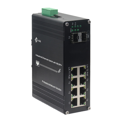 औद्योगिक L2+ 8-पोर्ट 10/100/1000T 802.3at PoE + 2-पोर्ट 1000X SFP प्रबंधित ईथरनेट स्विच