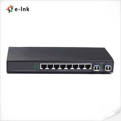 8G+2SFP रिंग प्रकार फाइबर ईथरनेट स्विच