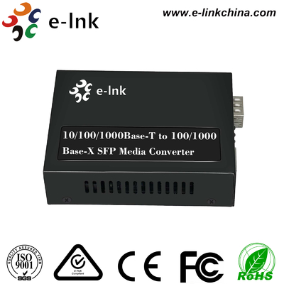 48VDC पावर इनपुट के साथ 10/100/1000BASE-T से 100/1000BASE-X SFP मीडिया कनवर्टर