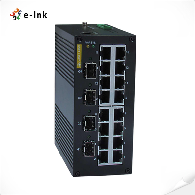 प्रबंधित औद्योगिक ईथरनेट स्विचः 16 x 10/100BASETX + 4 x 1000BaseX SFP