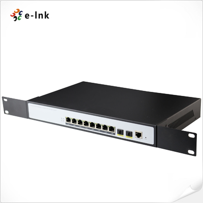 L2+ 8-पोर्ट 10/100/1000T + 2-पोर्ट 100/1000X SFP प्रबंधित ईथरनेट स्विच