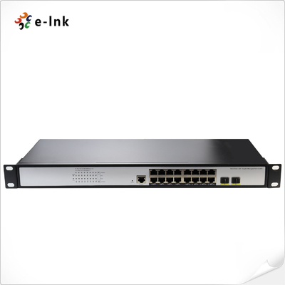 L2+ 16-पोर्ट 10/100/1000T 802.3at PoE + 2-पोर्ट 100/1000X SFP प्रबंधित स्विच