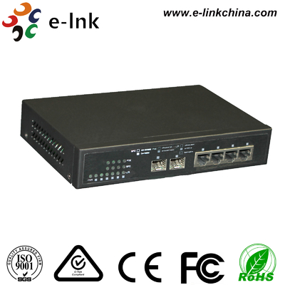 10/100/1000M प्रबंधित 2FX + 4TX फाइबर स्विच
