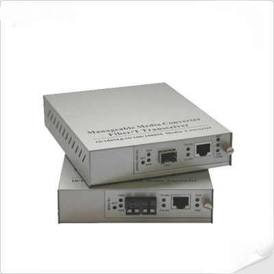 10/100/1000Base-T से 1000Base-X SFP
एक से एक प्रबंधनीय मीडिया कनवर्टर (IEEE802.3ah OAM अनुरूप)