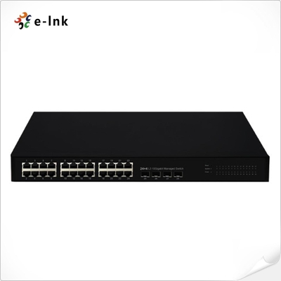 L3 प्रबंधित 24G + 4x1000M SFP ईथरनेट स्विच