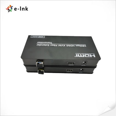 फाइबर ऑप्टिक एक्सटेंडर पर 4K HDMI 2.0 KVM USB