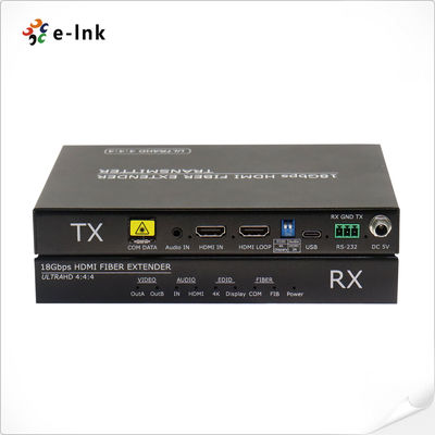 4K@60Hz 4:4४ अनकॉम्प्रेस्ड ऑडियो-वीडियो फाइबर ऑप्टिक एक्सटेंडर