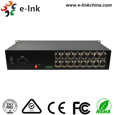 1~16 XLR ब्रॉडकास्ट ऑडियो फाइबर मल्टीप्लेक्सर