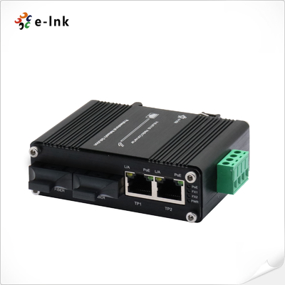 मिनी इंडस्ट्रियल 2-पोर्ट 10/100/1000T 802.3bt 90W PoE + 2-पोर्ट 100/1000Base-X SFP ईथरनेट स्विच