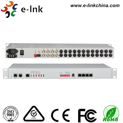 4E1+4GE+फोन+SNMP फाइबर ऑप्टिकल मल्टीप्लेक्सर