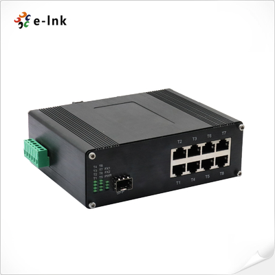 इंडस्ट्रियल 8-पोर्ट 10/100/1000T 802.3bt PoE + 1-पोर्ट 100/1000बेस-एक्स ईथरनेट स्विच पूर्ण/अर्ध-डुप्लेक्स, ऑटो बातचीत, ऑटो एमडीआई/एमडीआईएक्स का समर्थन करता है