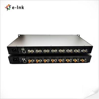 फाइबर एक्सटेंडर पर 8Ch 3G-SDI + 1Ch 10G ईथरनेट