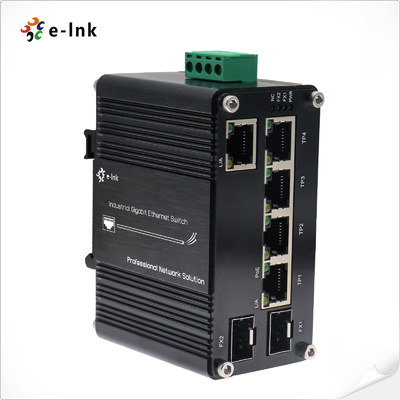 औद्योगिक 4-पोर्ट 10/100/1000T 802.3bt 90W PoE + 1-पोर्ट 10/100/1000T + 2-पोर्ट 100/1000X SFP गीगाबिट ईथरनेट स्विच