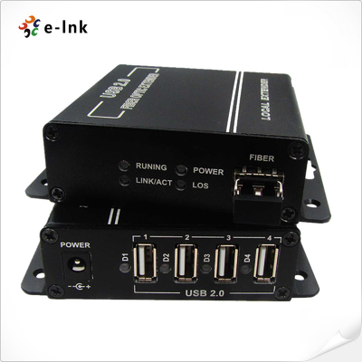 4 USB 2.0 पोर्ट फाइबर एक्सटेंडर