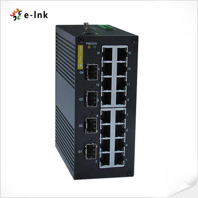 quality प्रबंधित औद्योगिक ईथरनेट स्विचः 16 x 10/100BASETX + 4 x 1000BaseX SFP factory