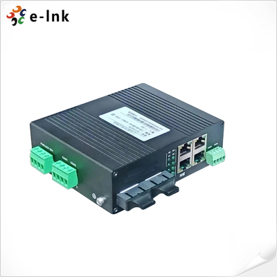 L2+ इंडस्ट्रियल 4-पोर्ट 10/100TX + 4-पोर्ट RS485 + 2-पोर्ट 100FX रिंग मैनेज्ड ईथरनेट स्विच