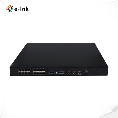 L3 प्रबंधित 16-पोर्ट 10G SFP + 2-पोर्ट 40G QSFP+ फाइबर स्विच