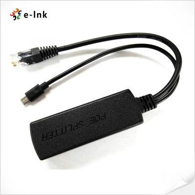 PoE Splitter Compliant with IEEE 802.3af DC5V 2.4A Power Output DC48V Input 10/100Mbps Fast Ethernet