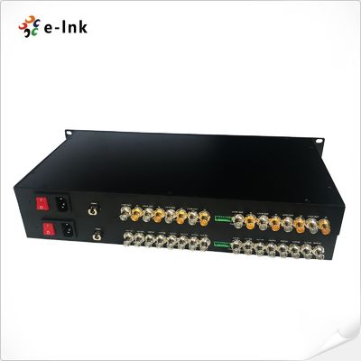 4 Channel 3G-SDI Fiber Optic Converter Bidirectional Video Transmission 120km
