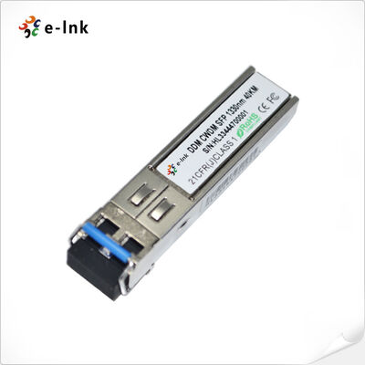 3G-SDI CWDM SFP ऑप्टिकल ट्रांससीवर 1270-1610nm 40km डिजिटल वीडियो एमएसए